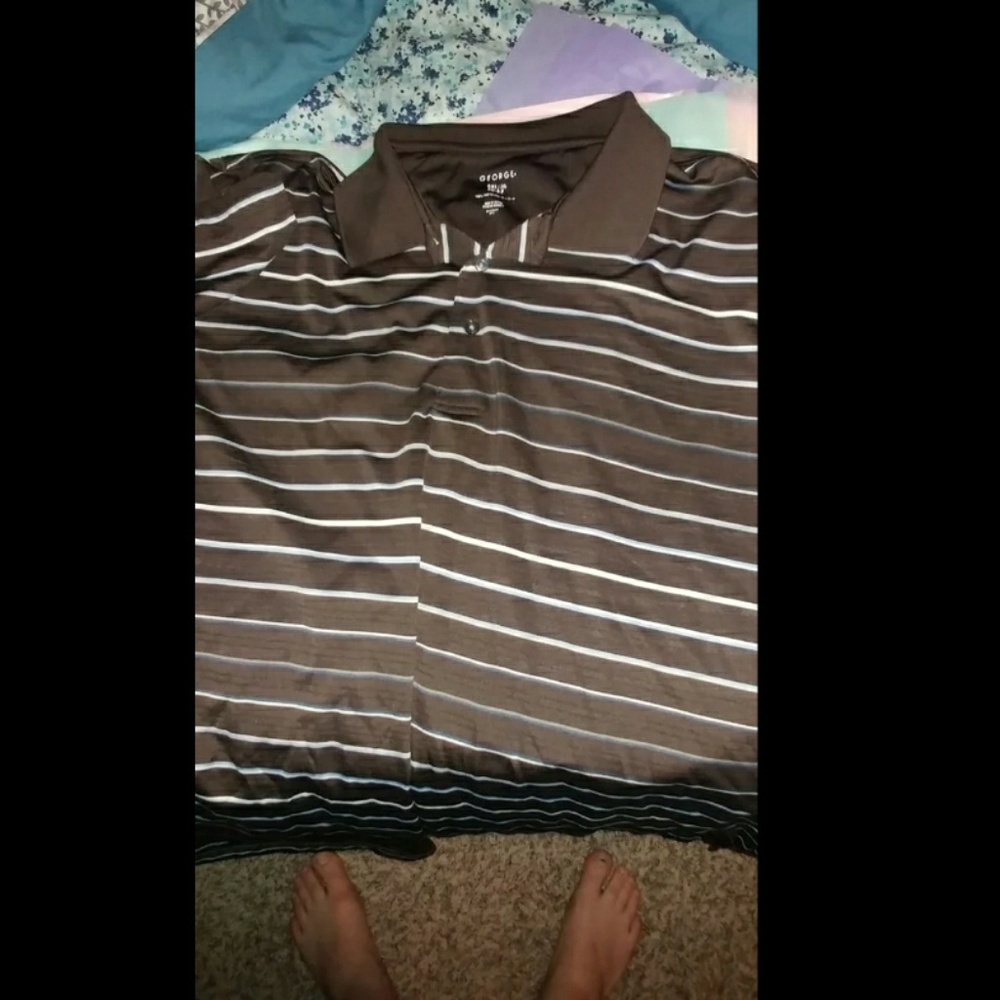 Mens brown golf shirt